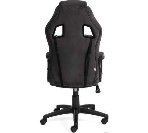 Игровое геймерское кресло TetChair Driver флок/ткань, черный/серый
