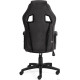 Игровое геймерское кресло TetChair Driver флок/ткань, черный/серый