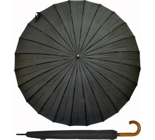 Зонт-трость Ame Yoke L65-24CH-2 черный