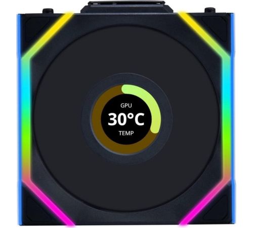 Вентилятор для корпуса Lian Li Uni Fan SL 120 Wireless LCD Reverse G99.12RSLLCD1W1B.R0