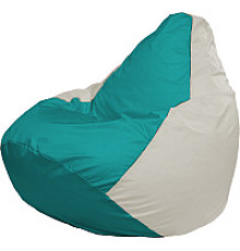 Кресло-мешок Flagman Груша Медиум XL Г1.1-315 бирюзовый/белый