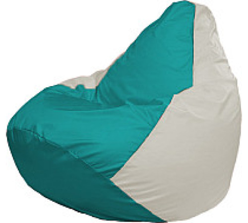 Кресло-мешок Flagman Груша Медиум XL Г1.1-315 бирюзовый/белый
