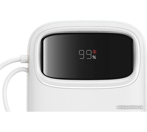Внешний аккумулятор Baseus Qpow2 Dual-Cable Digital Display Fast Charge Power Bank 22.5W 20000mAh белый