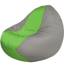 Кресло-мешок Flagman Classic К2.1-96 серый/салатовый