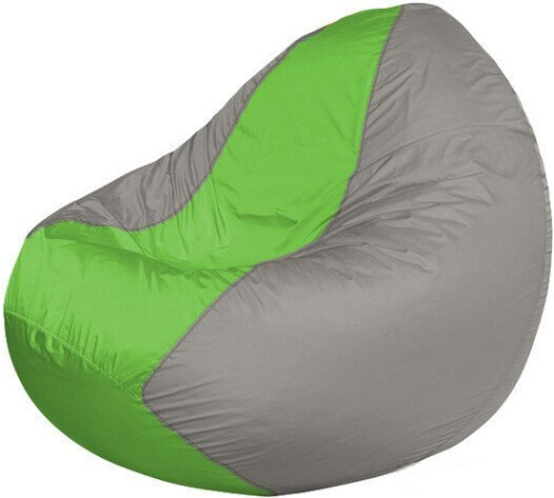 Кресло-мешок Flagman Classic К2.1-96 серый/салатовый