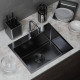 Кухонная мойка Mixline 547234 черный графит, 3 мм