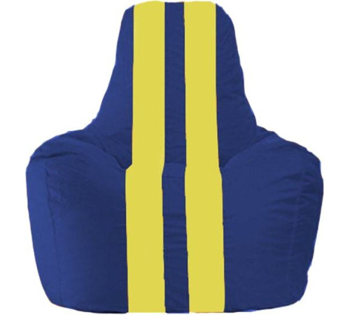 Кресло-мешок Flagman Спортинг С1.1-128 синий/жёлтый