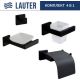 Набор аксессуаров для ванной Lauter 21SH71062 + 21SH71052 + 21SH71102 + 21SH71092 Matt Black, 4 предмета