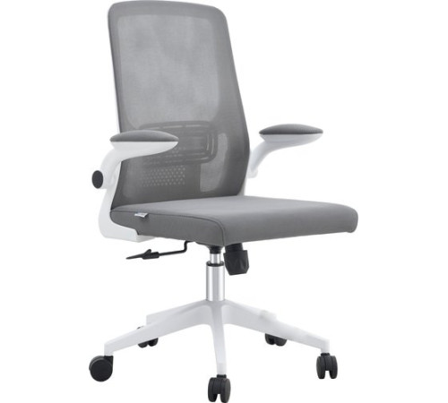 Офисное кресло Mio Tesoro Ноэми серый/белый, пластик