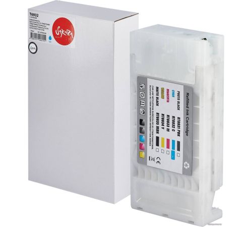 Картридж Sakura Printing SIC13T693200 аналог Epson T6932 Cyan