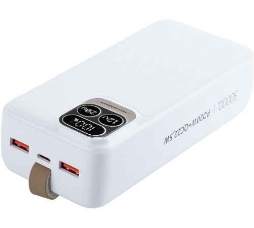 Внешний аккумулятор Perfeo Atomic Age 30000mAh белый