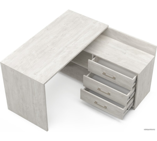 Стол MyStar Кросс ИВ-120.01.00 дуб бонифаций/белый