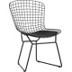 Стул Stool Group Bertoia с черной подушкой черный