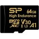 Карта памяти Silicon-Power Golden Series High Endurance microSDXC SP064GBSTXDV3V1HSP 64GB с адаптером