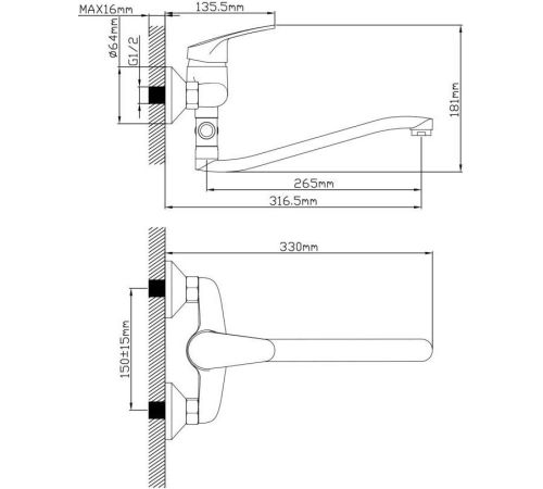 Смеситель AV Engineering AVROM7-A102-221