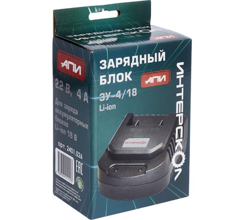 Зарядное устройство Интерскол ЗУ-4.0/18 2401.026 18В