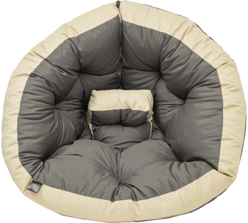 Кресло-мешок Mio Tesoro 4с0012тр М, серый/бежевый