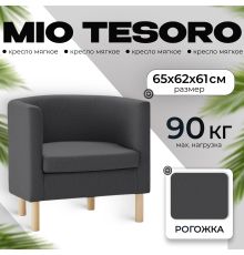 Интерьерное кресло Mio Tesoro Агата 351 темно-серый 1173