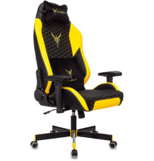 Игровое геймерское кресло Бюрократ Knight Neon черный/желтый экокожа