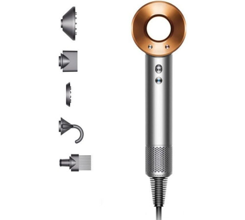 Фен Dyson HD07 Supersonic евровилка, никель/медный