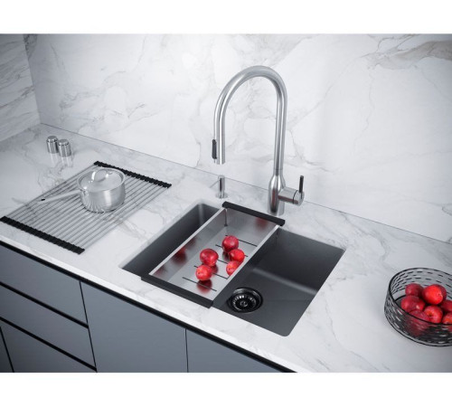 Кухонная мойка Paulmark Lumi 55UNI LU55-GRM