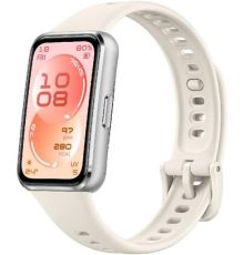 Фитнес-браслет Huawei Band 11 серебристый алюминиевый корпус, с белым силиконовым ремешком, международная версия