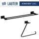 Набор аксессуаров для ванной Lauter 21TS1018 + 21TS1012 Matt Black, 2 предмета