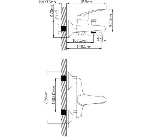 Смеситель AV Engineering AVSHU3-A133-330
