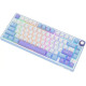 Клавиатура Royal Kludge R75 RGB Taro Milk RK Silver