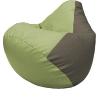 Кресло-мешок Flagman Груша Макси Г2.3-1917 оливковый/серый