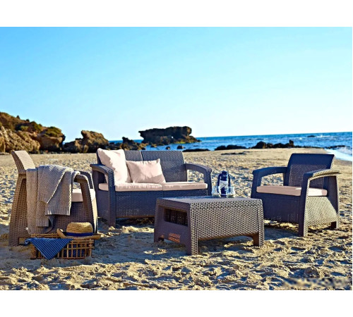 Стол Keter Corfu Table 241722 капучино