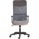 Офисное кресло TetChair Practic флок/кожзам серый