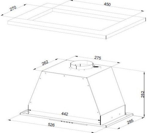 Кухонная вытяжка KUPPERSBERG Slimlux Inlinea 60 X