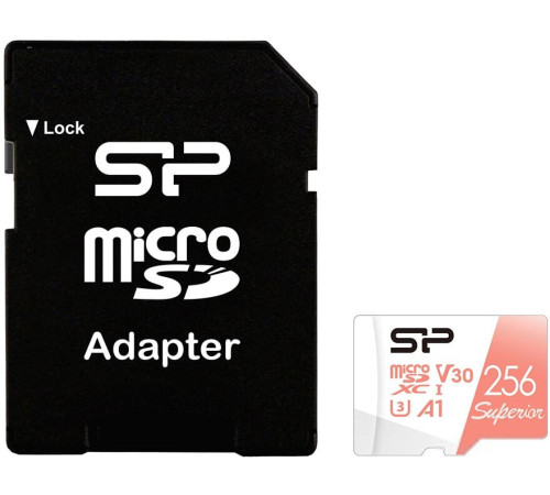 Карта памяти Silicon-Power Superior A1 microSDXC SP256GBSTXDV3V20SP 256GB