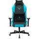Игровое геймерское кресло Бюрократ Knight Neon черный/голубой экокожа