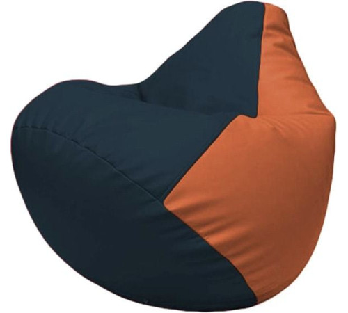 Кресло-мешок Flagman Груша Макси Г2.3-1523 синий/оранжевый