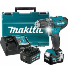 Ударная дрель-шуруповерт Makita HP333DWME с 2-мя АКБ, кейс