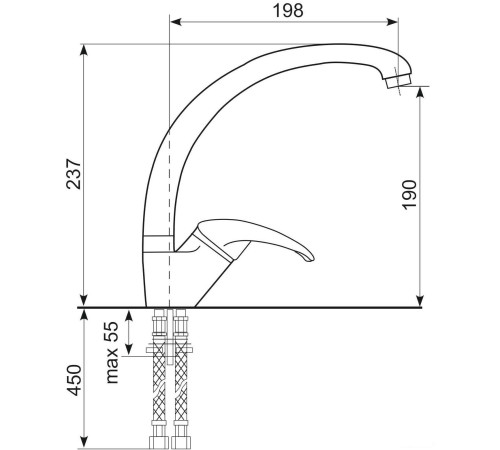 Смеситель Ulgran Quartz UQ-007 08 Космос