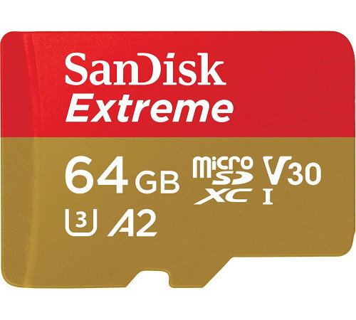 Карта памяти SanDisk Extreme microSDXC SDSQXAH-064G-GN6MN 64GB
