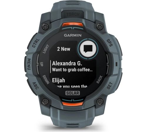 Умные часы Garmin Instinct 3 Solar 45 мм серый
