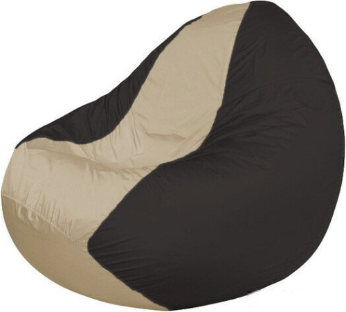 Кресло-мешок Flagman Classic К2.1-131 черный/бежевый