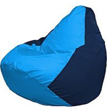 Кресло-мешок Flagman Груша Медиум Г1.1-272 голубой/тёмно-синий