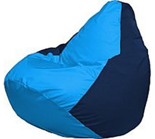Кресло-мешок Flagman Груша Медиум Г1.1-272 голубой/тёмно-синий