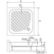 Душевой поддон RGW B/CL-S 90x90