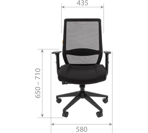 Кресло CHAIRMAN 555 LT черный