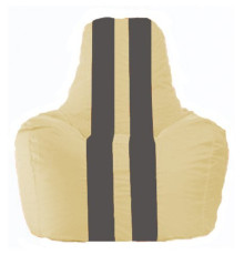 Кресло-мешок Flagman Спортинг С1.1-134 бежевый/темно-серый