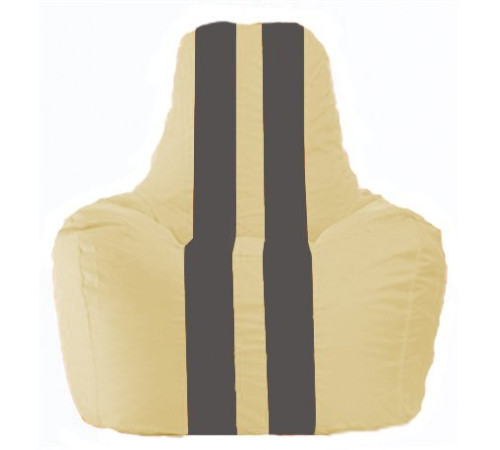 Кресло-мешок Flagman Спортинг С1.1-134 бежевый/темно-серый