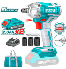 Гайковерт Total TIWLI20208 с 2-мя АКБ, сумка