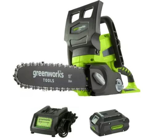 Аккумуляторная пила Greenworks G24CS25K4 с 1-им АКБ