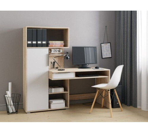 Стол НК-Мебель Квадро 74260155 дуб сонома/белый